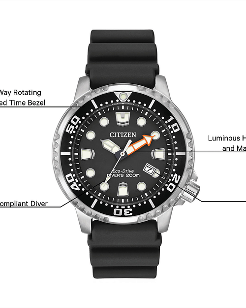 Promaster Diver Men s Eco Drive BN0150 28E Black Dial Watch CITIZEN